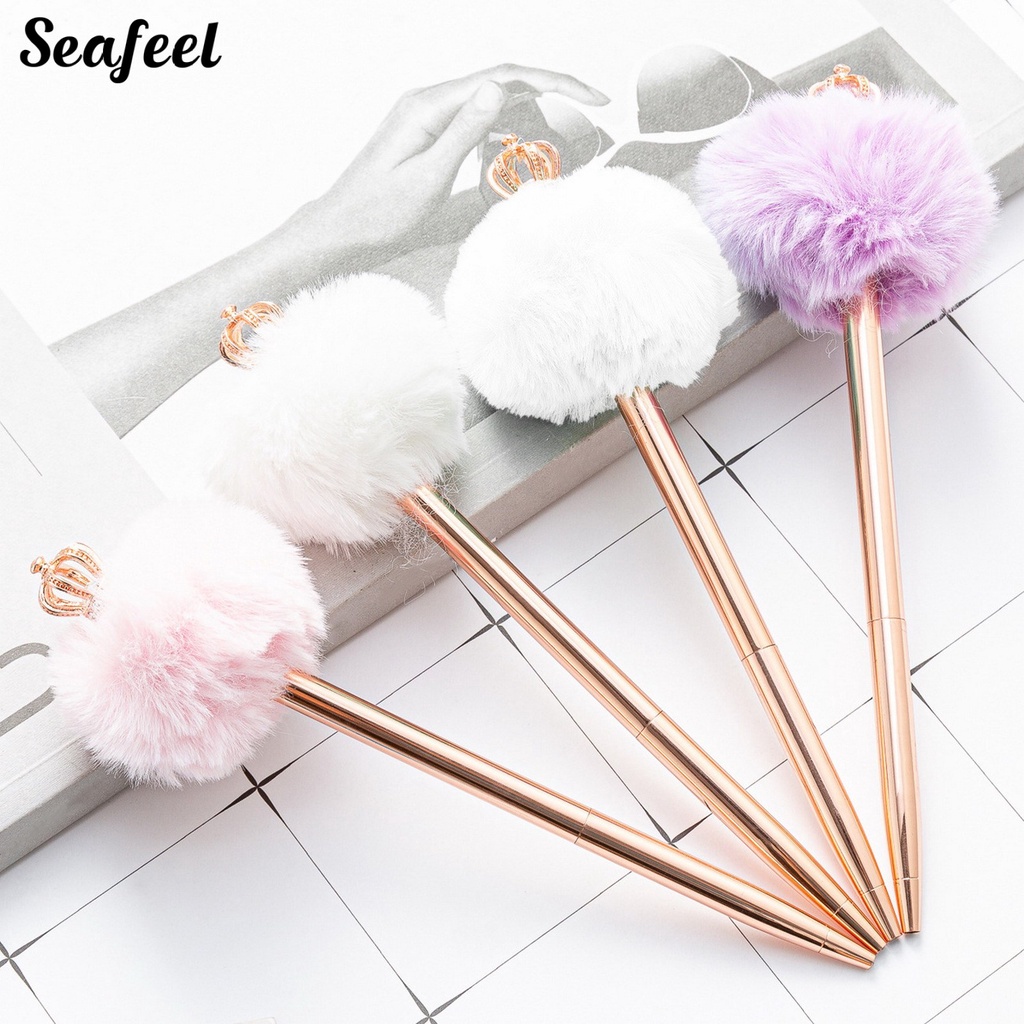 Bút Bi Thiết Kế Vương Miện Màu Sắc Tươi Sáng Thoải Mái Cho Học Sinh / Văn Phòng