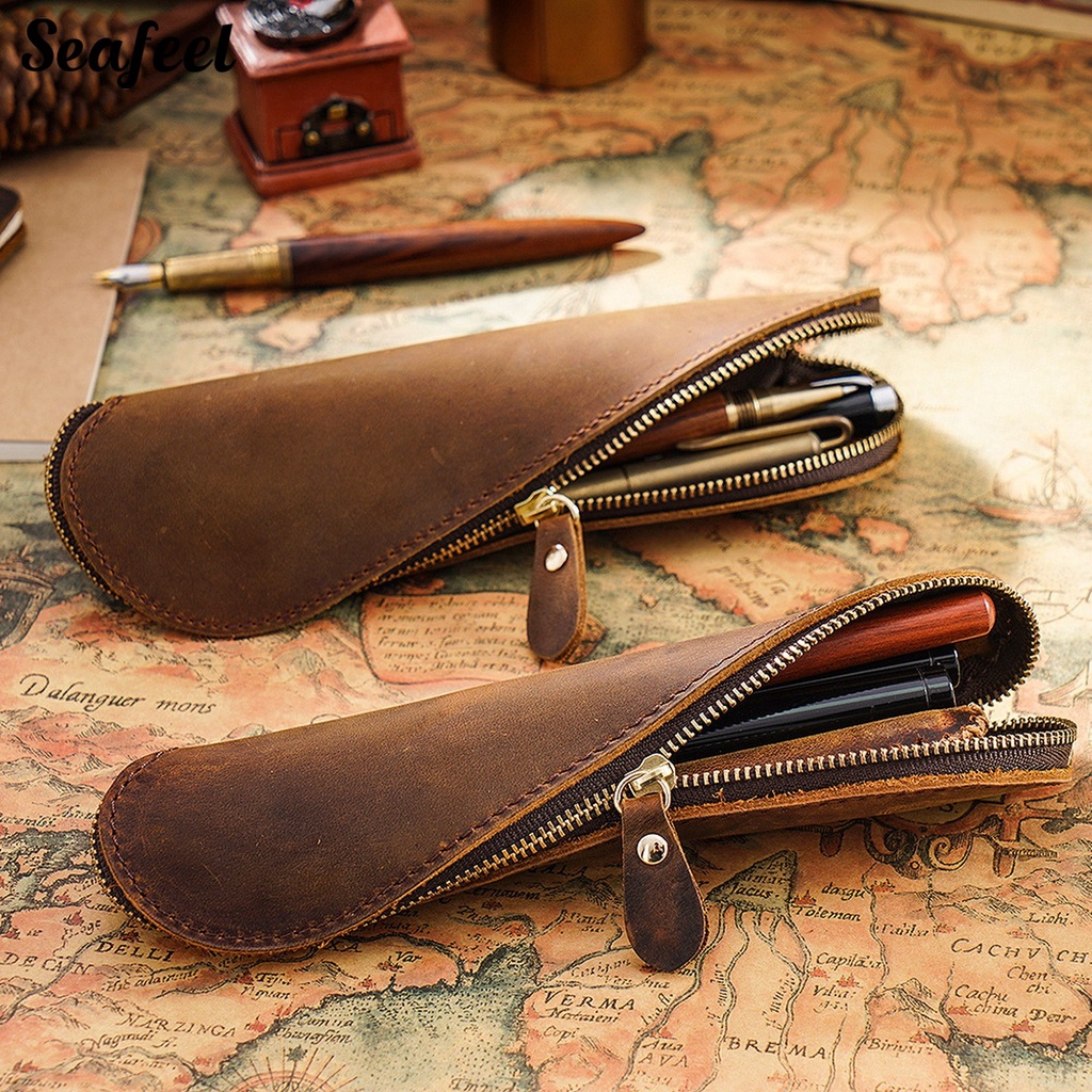 Túi Đựng Bút Chì / Cọ Trang Điểm Hình Chữ S Dung Tích Lớn Chống Bụi Bẩn Sử Dụng Hàng Ngày