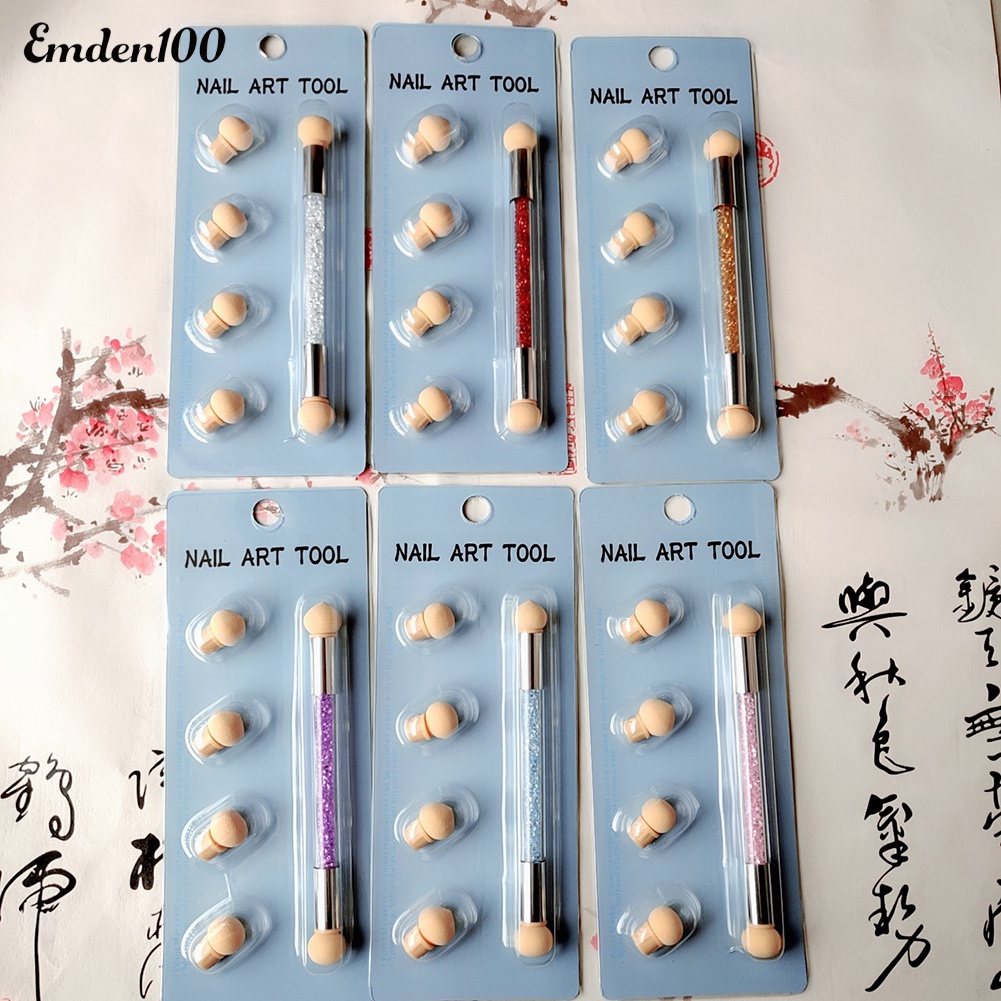 Bút Mút Hai Đầu Di Động Không Nhòe Dùng Vẽ Móng Nghệ Thuật