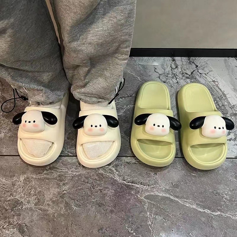 Đáy dày chống trơn trượt  dép chó dễ thương  bánh mì dép  sandal nữ AA6466