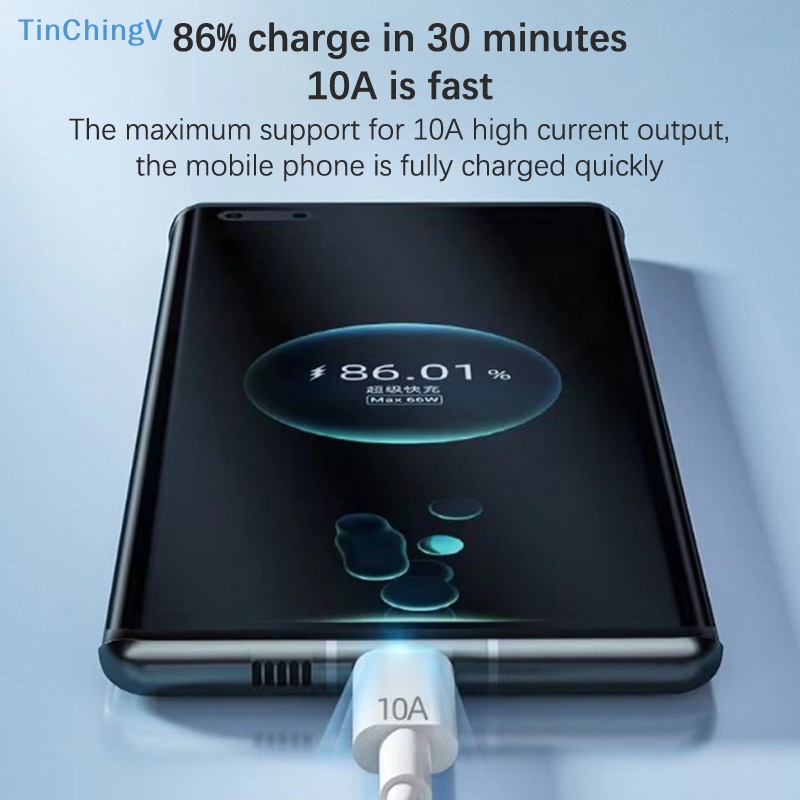 Dây Cáp Sạc USB Type C 120W 10A Cho Điện Thoại Di Động