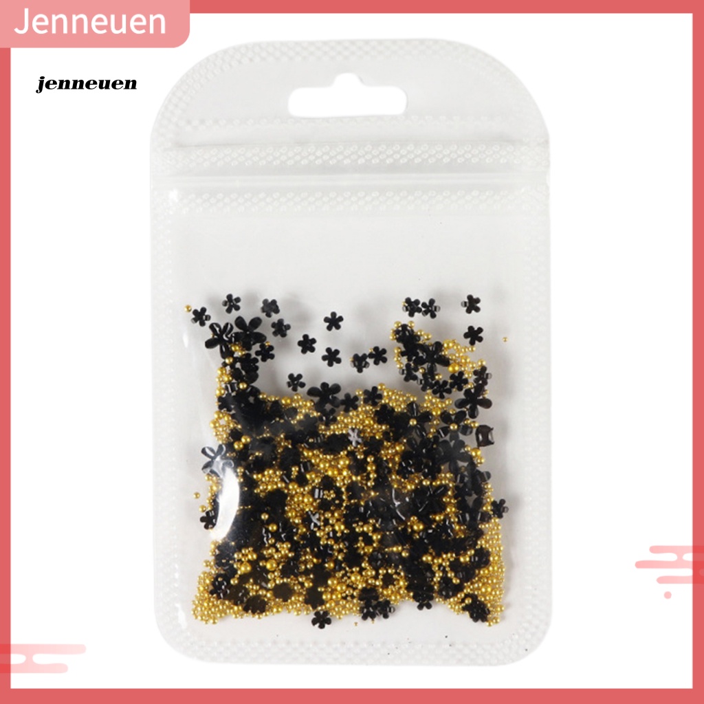 1 Túi Đề Can Dán Trang Trí Móng Tay Hình Hoa Kèm Hạt Cườm Dễ Sử Dụng Cho Salon / Làm Móng