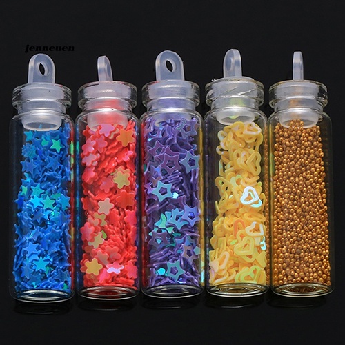 Bộ 20 Miếng Dán Trang Trí Móng Tay Hình Lọ Thủy Tinh Mini