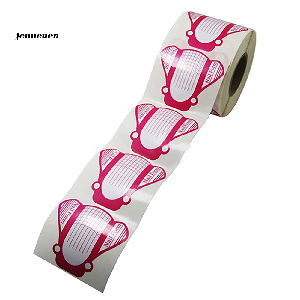 Set 100 Miếng Dán Hỗ Trợ Nối Dài Đầu Móng Tay Acrylic UV DIY