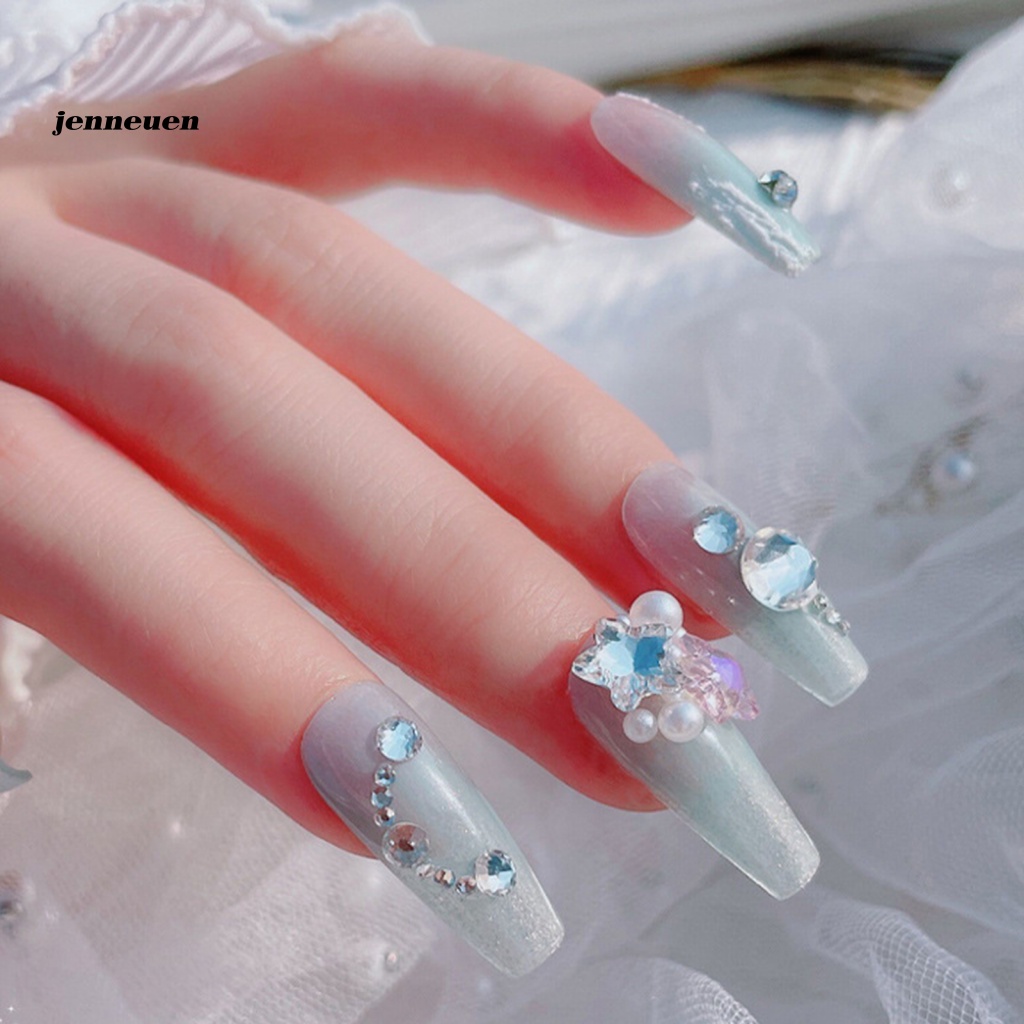 Set 10 Phụ Kiện Đá Đính Trang Trí Móng Tay Xinh Xắn Cho Nữ