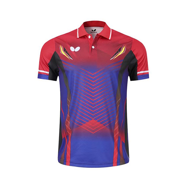 Áo Thun Bóng Bàn Thoáng Khí Thoải Mái Họa Tiết Bướm Mới Cho Nam Nữ