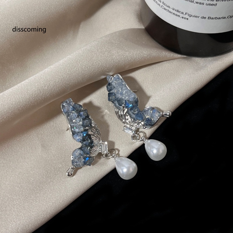 Áo Thun SL SL SL SL SL SL SL| Bông Tai Hình Giọt Nước Đính Ngọc Trai Và Pha Lê Lấp Lánh Thời Trang Cho Nữ