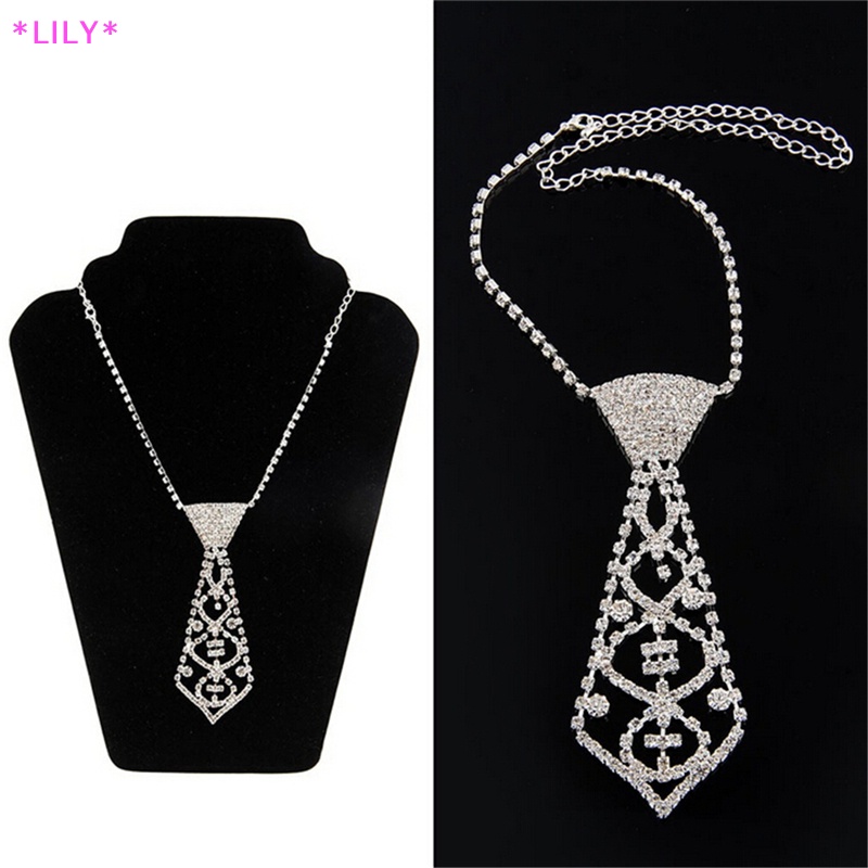 Lily tuyệt vời sexy Bling Rhinestone cổ Tie Vòng cổ cho prom bóng Bridal Đảng uuu