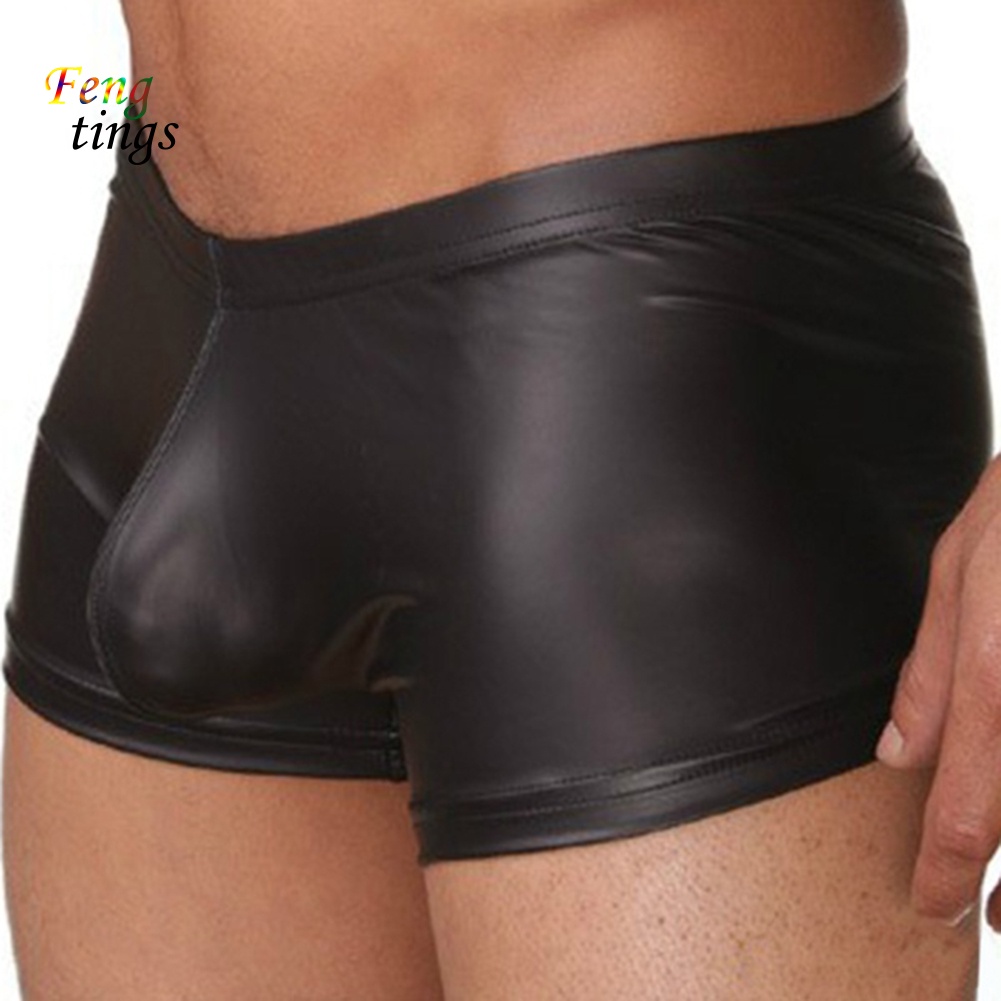 Quần Lót Boxer Giả Da Gợi Cảm Cho Nam