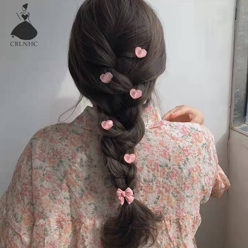 Kẹp Tóc Càng Cua Mini Hình Hoa / Trái Tim Dễ Thương Ngọt Ngào Cho Nữ vn