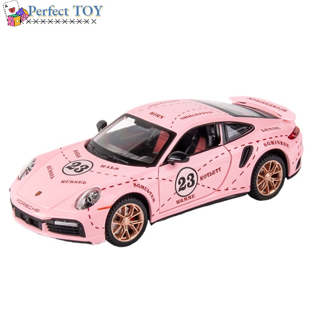 Mô Hình Xe Hơi Porsche 911 1: 32 Bằng Hợp Kim Có Đèn Và Nhạc Độc Đáo Sống Động