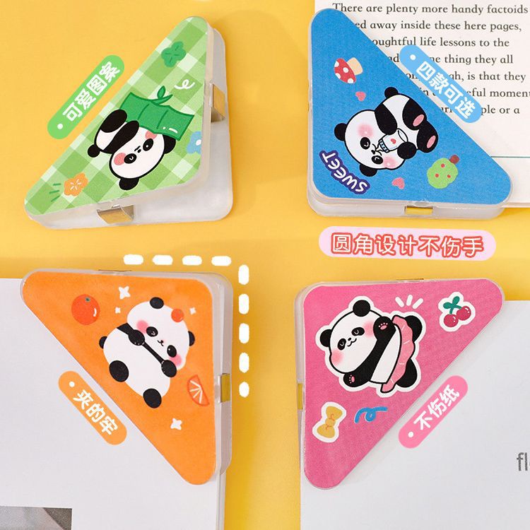 Kẹp tài liệu,giấy tam giác hoạt hình gấu trúc dễ thương