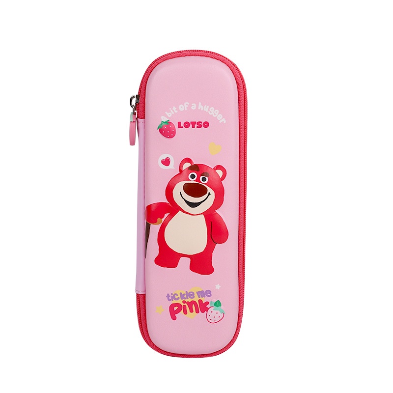 DISNEY Túi Đựng Bút Đa Năng Cỡ Lớn In Hoạt Hình Gấu / Dâu Tây Dễ Thương Cho Học Sinh