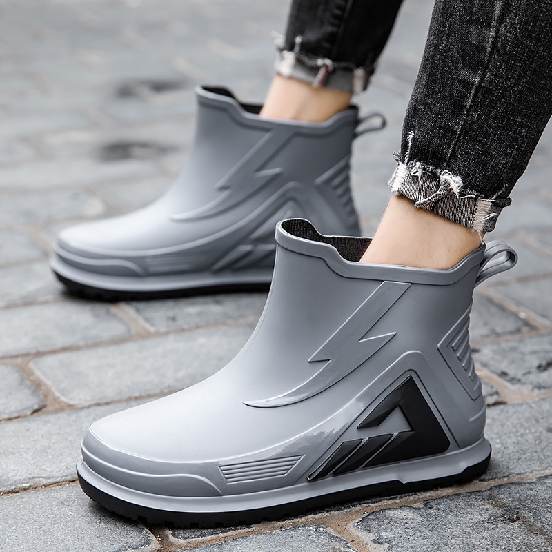 Giày Bốt Cao Su Đi Mưa / Câu Cá Đế Dày Chống Trượt / Thấm Nước Thời Trang Cho Nam Và Nữ