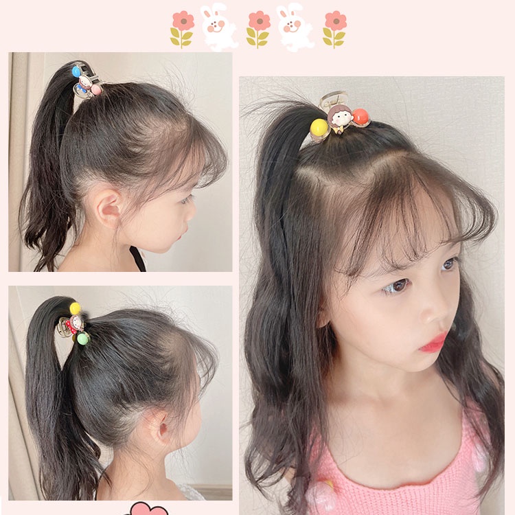 Kẹp Tóc Nhỏ Bằng Acrylic Màu Kẹo Họa Tiết Hoạt Hình Dễ Thương Cho Bé