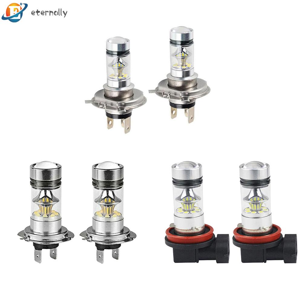 Set 2 Bóng Đèn H4 H7 H11 100W 6500K 2000LM Siêu Sáng Dành Cho Ô Tô