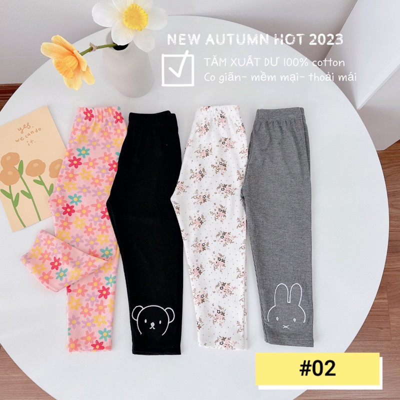 SET 4 QUẦN LEGGING HOẠ TIẾT CHO BÉ