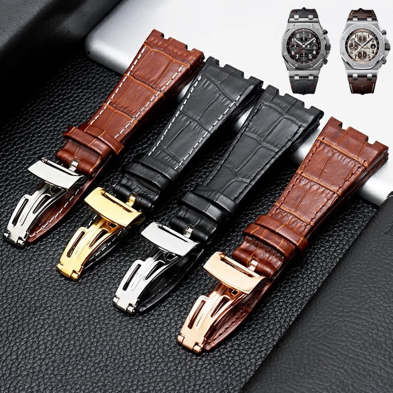 Dây Đeo Bằng Da Thật Cao Cấp Cho Đồng Hồ AP Audemars15400 Royal Oak Ofhore Series 26mm