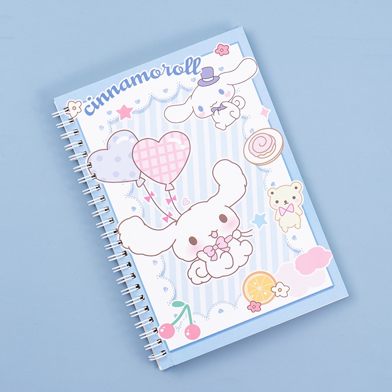 Sanrio coil book kuromi my melody cinnamoroll sketchbook tiểu học nhật ký học sinh sách sổ tay viết pads ledger