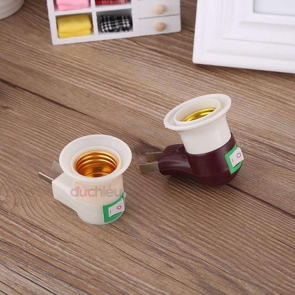 Bộ 2 đuôi đèn có công tắc chuôi E27