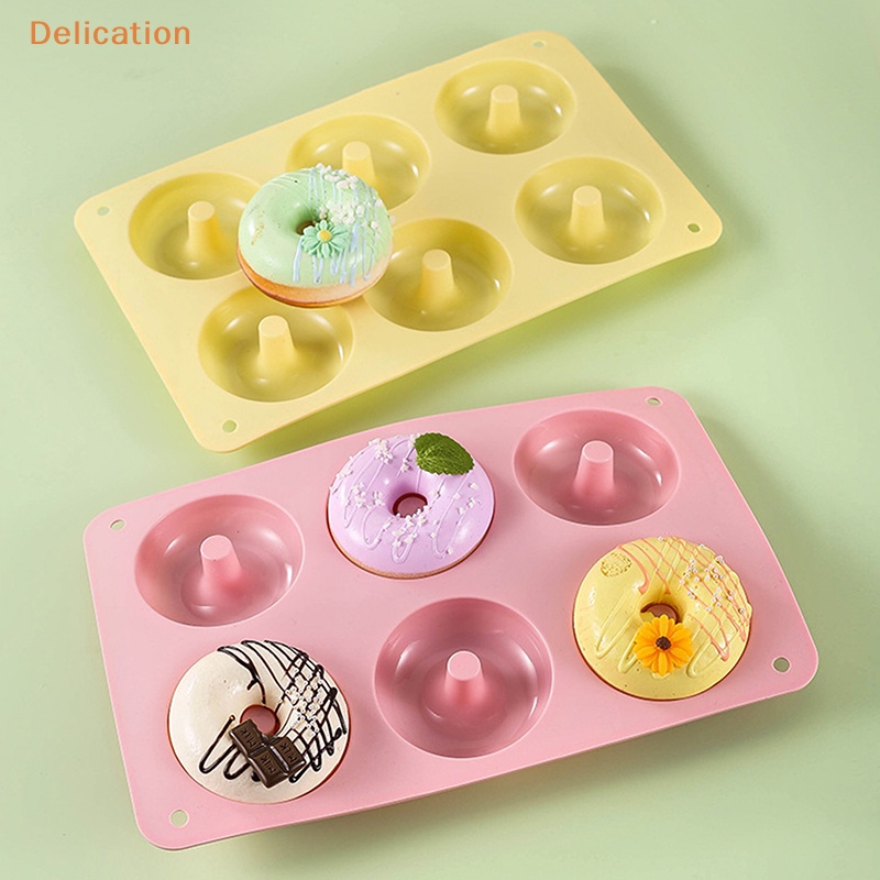 Silicone donut mold baking pan non-stick baking pastry chocolate cake dessert dụng cụ tự làm khay nướng chịu nhiệt độ cao