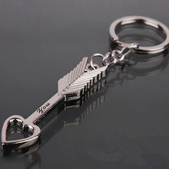 Set 2 Móc Khóa Hình Mũi Tên / Trái Tim / Mũi Tên Thời Trang Cho Cặp Đôi