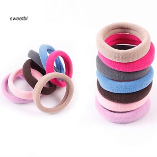 Set 10 Dây Cột Tóc Co Giãn Không Đường May Giá Đỡ