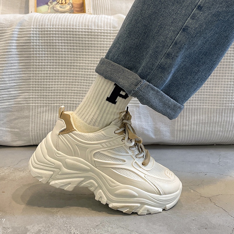 Giày Thể Thao Đế Dày Phong Cách Hong Kong Thời Trang Xuân Thu 2023 Mới Cho Nữ