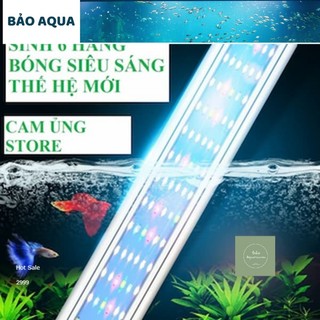  Đèn led 6 dãy ánh sáng trắng hoặc phối màu WRGB dành cho hồ thủy sinh hồ cá cảnh 