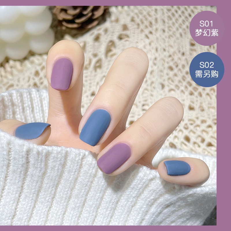 Sơn Móng Tay Màu Lì Tự Nhiên Không Phai Màu Chống Khô Móng Tay