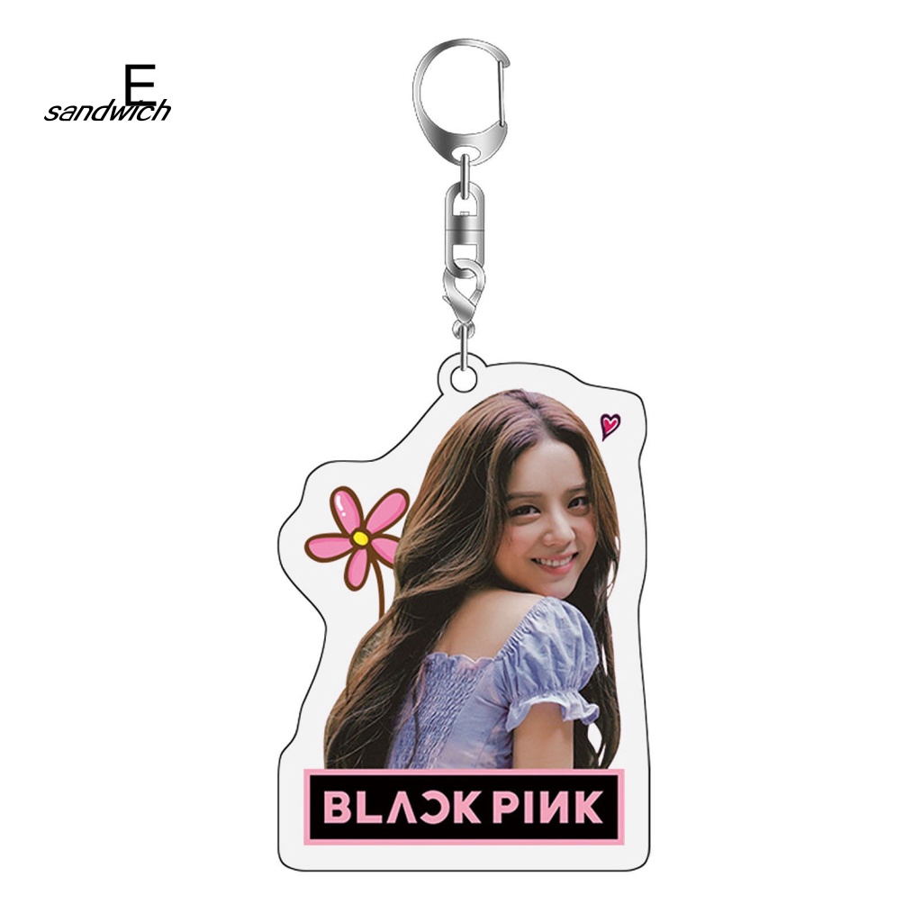 Móc Khóa Hai Mặt In Hình Nhóm Nhạc Blackpink Jisoo