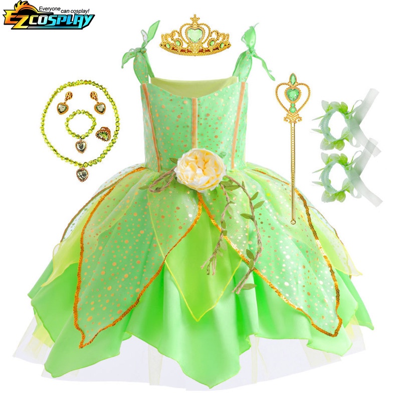 Đầm Hóa Trang Công Chúa Disney Tinkerbell Cho Bé Gái