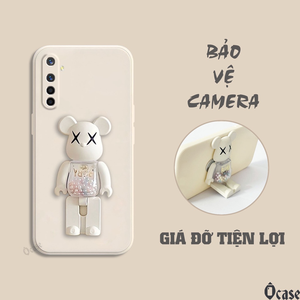 Ốp lưng Realme 6 / Realme 6 Pro / Realme XT mô hình gấu kiêm giá đỡ tiện dụng
