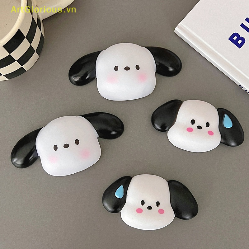 Miếng Dán Silicon Hình Chú Chó Hoạt Họa 3D Dễ Thương Trang Trí Điện Thoại / Máy Tính / Cốc Nước / Dép / Đồ Chơi Trẻ Em DIY