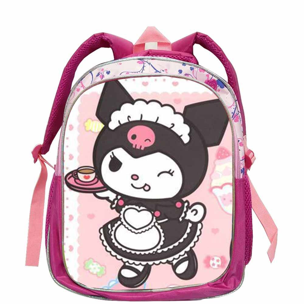Ba lô sanrio kuromi dành cho nữ nam sinh viên dung tích lớn thoáng khí in cá tính túi xách nữ đa năng 1