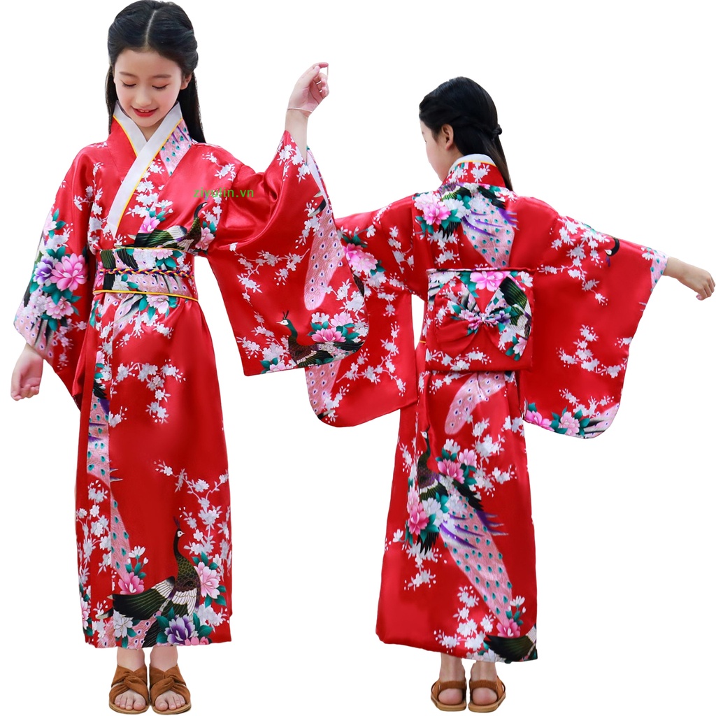 Đầm kimono Nhật Bản Hóa Trang Công Chúa ziyulin Cho Bé Gái