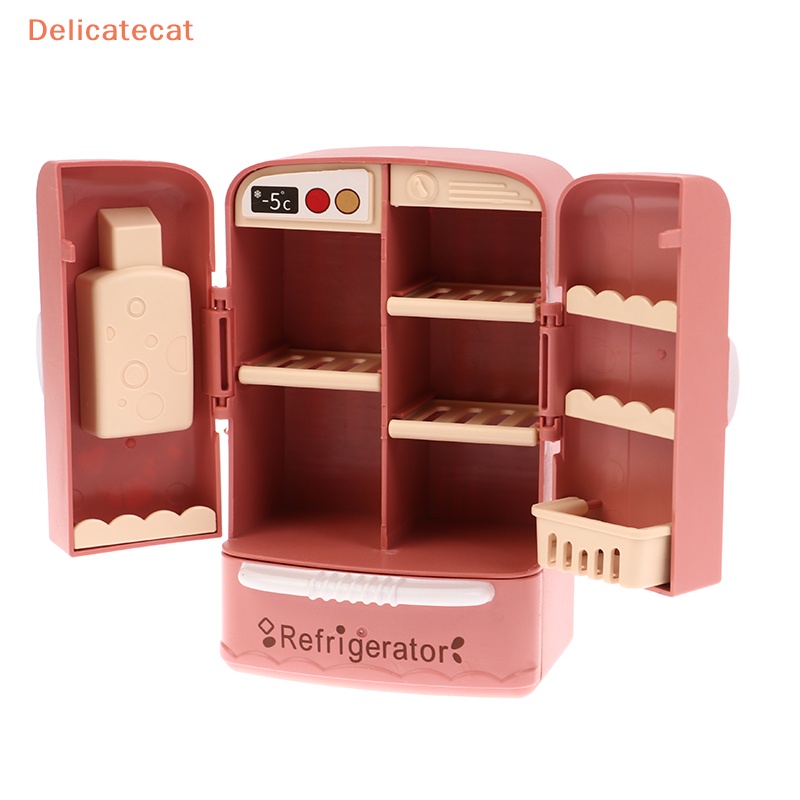 Tủ Lạnh Đôi Mini Trang Trí Nhà Búp Bê Tỉ Lệ 1: 12