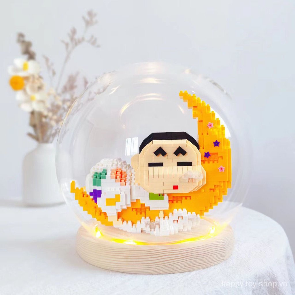 Bộ Đồ Chơi Lắp Ráp Lego Nhân Vật Hoạt Hình Cậu Bé Bút Chì Shin-Chan Mini