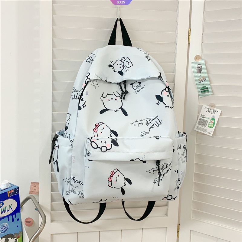 Ba Lô Vải Oxford Sức Chứa Lớn In Hình Sanrio Pochacco Hoạt Hình Mẫu Mới 2023 Cho Nữ Sinh Trung Học