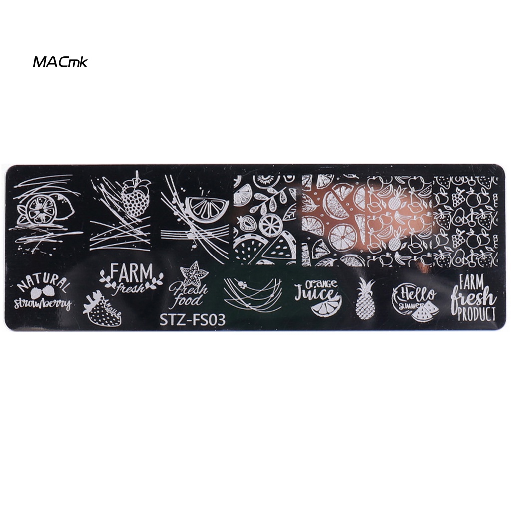 Đĩa In Hình Móng Tay Mini Bằng Thép Không Gỉ Nhiều Họa Tiết Cho Nữ