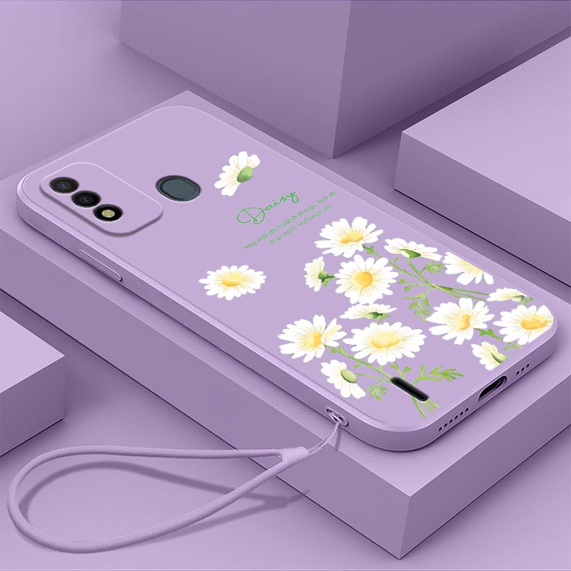 ốp lưng ITEL P37 ITEL p36 vỏ điện thoại daisy nhỏ cạnh thẳng toàn bộ ống kính silicone mềm chống va 