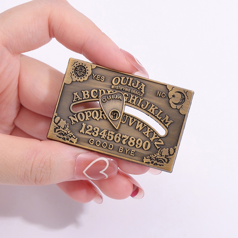 Ghim Cài Áo Hình Bảng Ouija Phong Cách Punk Halloween