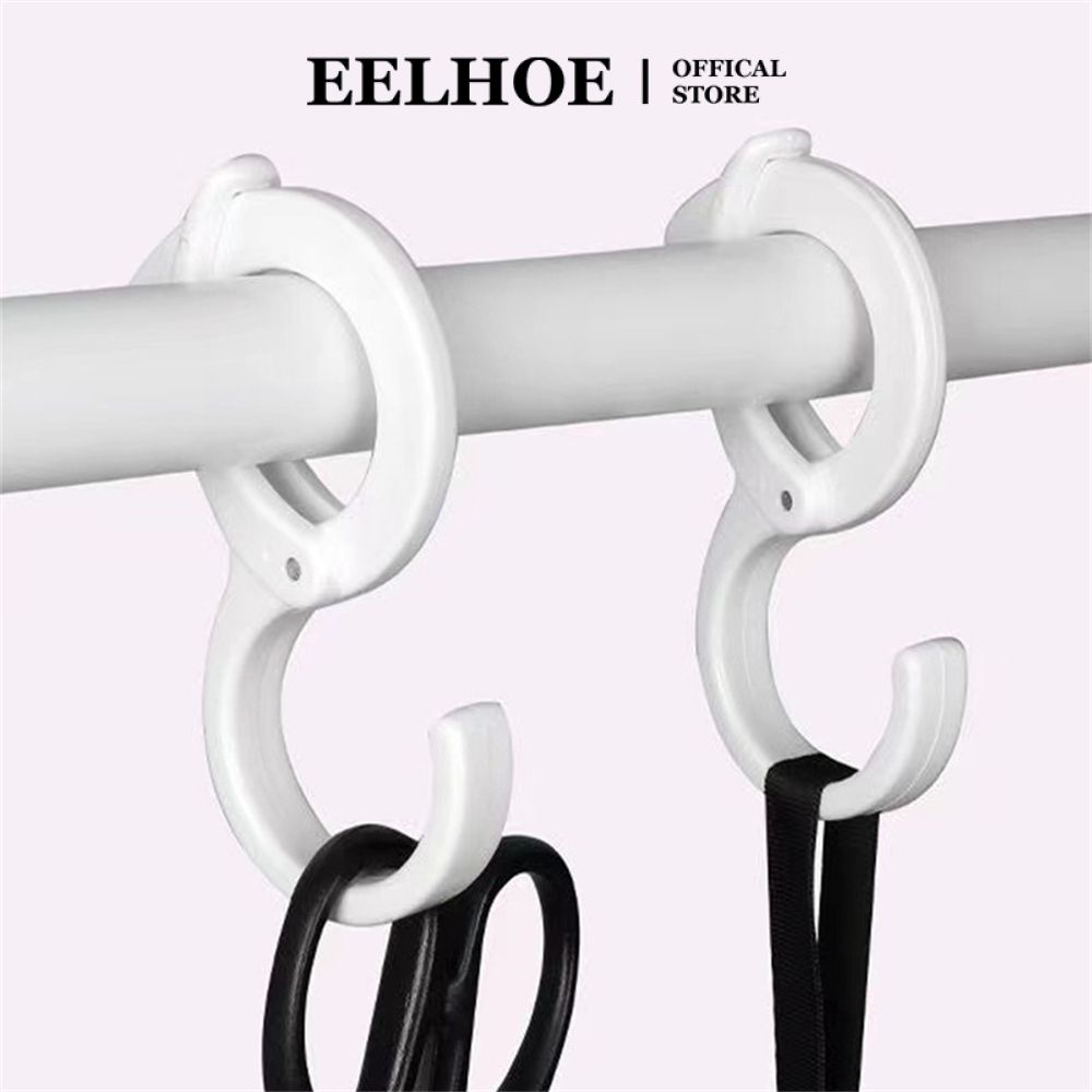 Móc treo đồ EELHOE hình chữ S không đục lỗ chống rơi chống gió đa năng