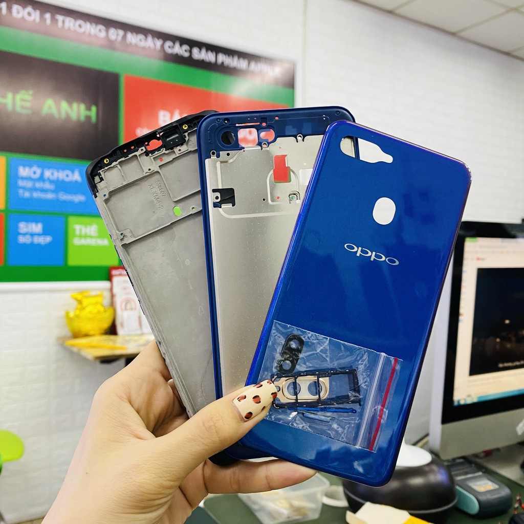 Vỏ bộ Điện thoại Oppo A5s CPH1919 đẹp chất lượng cao, như zin, hàng nấu máy