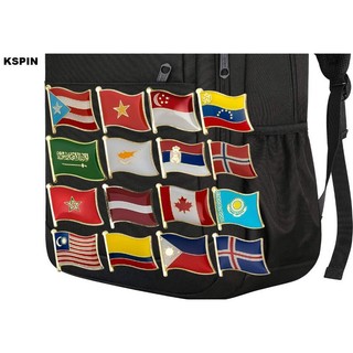 1 huy hiệu cài áo hình lá cờ các nước
