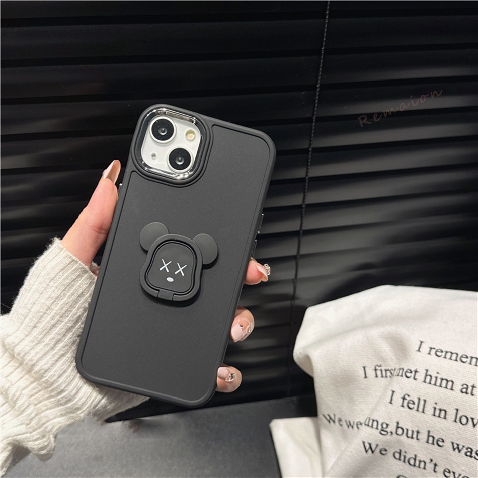 Ốp Điện Thoại Silicone Hình Gấu 3D Cho iPhone 7 8 Plus 11 12 13 14 Pro MAX 11Pro X XR XS MAX SE 2020 2022 11Pro