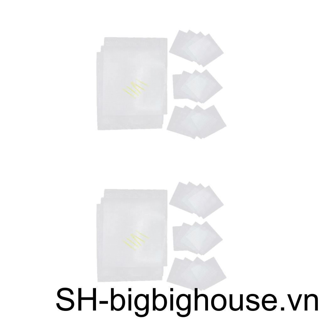 Set 1 / 2 Bộ 20 Khung Lưới Nhựa Hình Chữ Nhật Thêu Tranh Chữ Thập Đa Năng