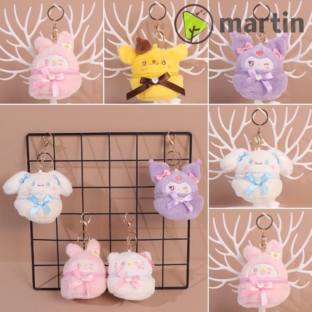 Ví Đựng Tiền Xu Bằng Lông Nhung Hình Cinnamoroll Pompom 1 My Melody Nhỏ Gọn Cho Bé Gái