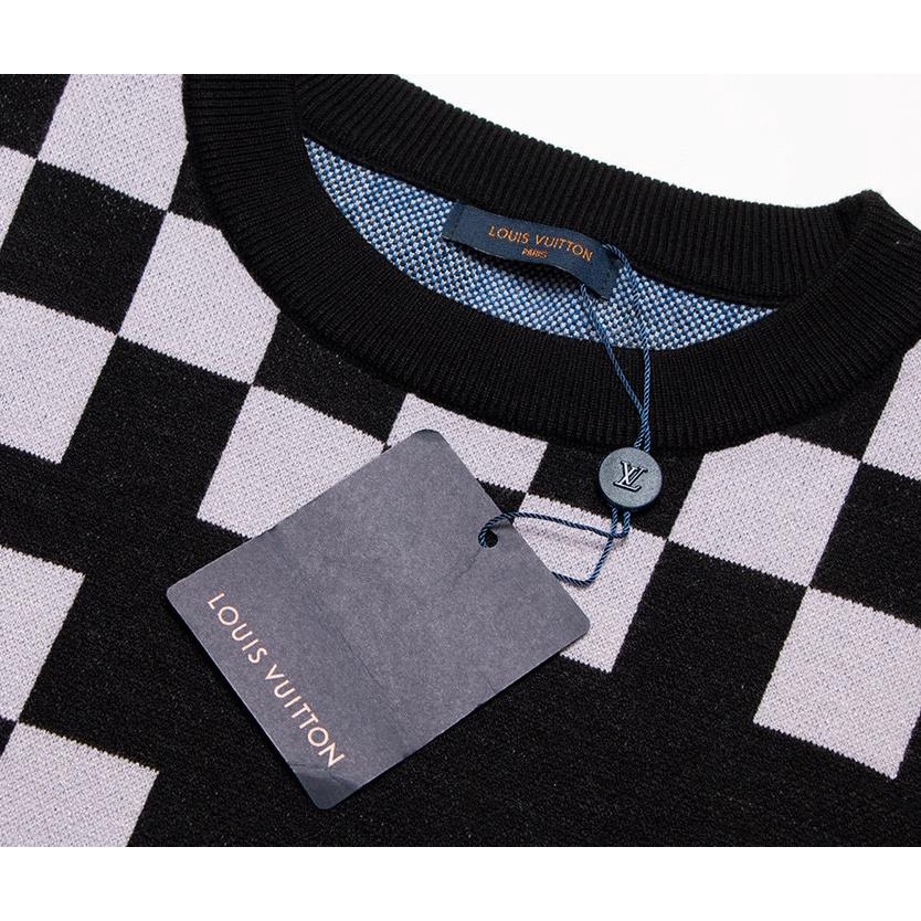 Áo Sweater Cổ Tròn Họa Tiết Mosaic Phong Cách Mới Cho Nam Và Nữ