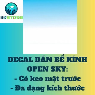Tranh dán background bể cá - decal Open Sky hồ kính nhiều kích thước - Phụ kiện cá cảnh thủy sinh HUỲNH KHANG STORE